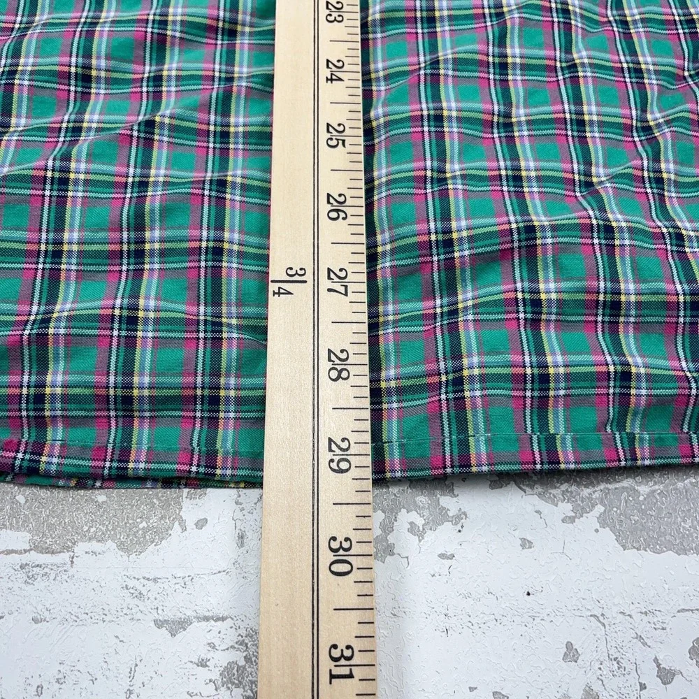 Ralph Lauren Shirt Men XL Green Pink Button Up Oxford Cloth Plaid Dress OCBD A87 - Picture 7 of 9